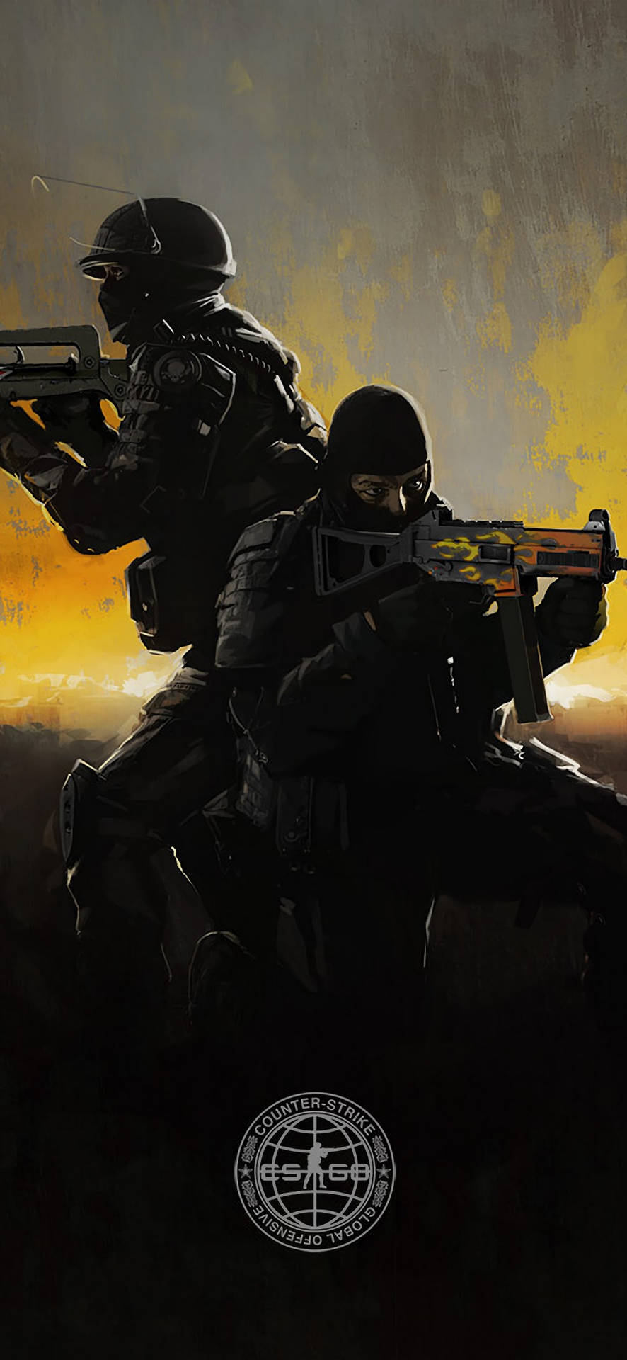 Download Cs Go Soldiers In Battlefield iPhone Wallpaper