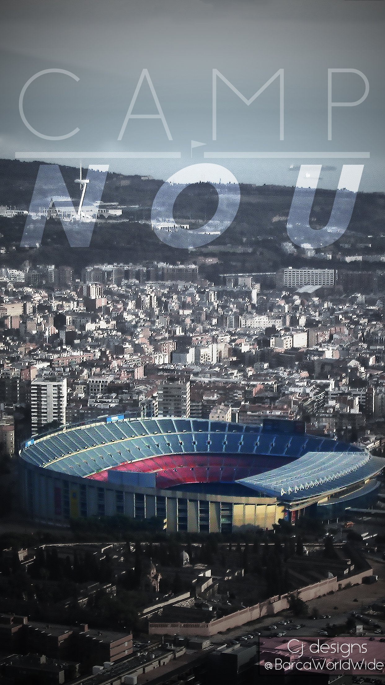 CJ Designs på Twitter: Phone Wallpaper, Camp Nou #Cjdesigns #Viscabarca #ViscaCataluniya
