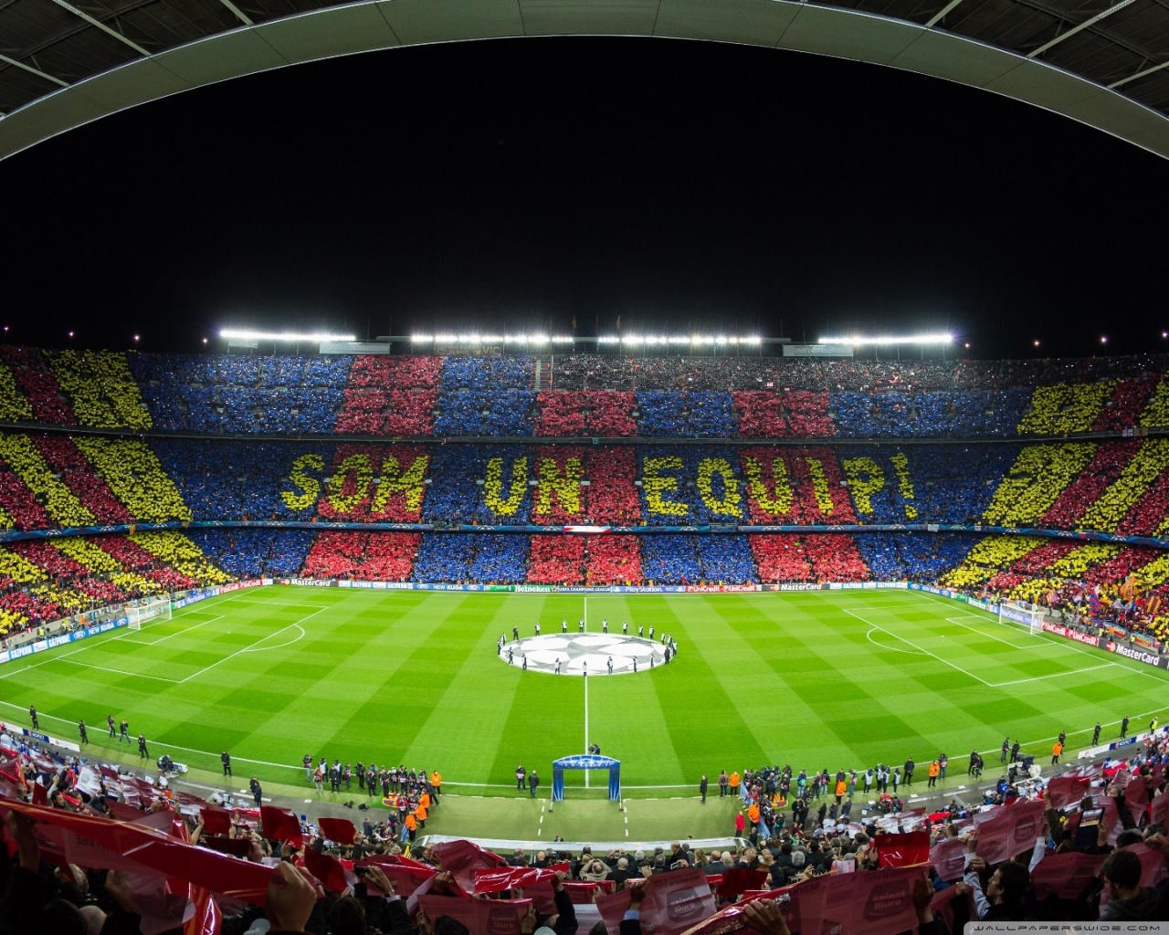 FC Barcelona Camp Nou Stadium 4K UHD Wallpaper for UltraHD Desktop and TV, Widescreen and UltraWide Display, Smartphone and Tablet Devices