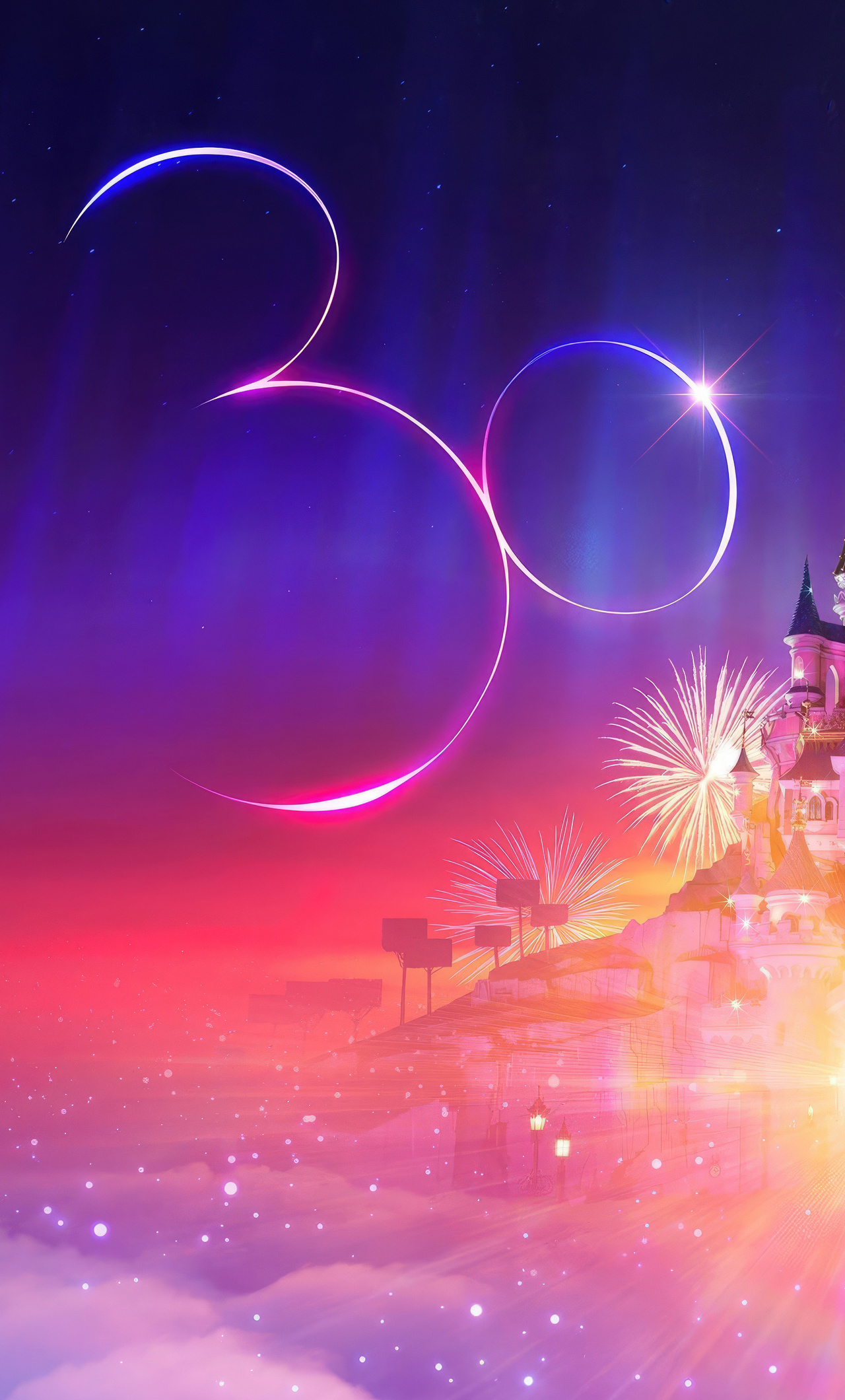 30th Anniversary Disneyland Logo iPhone HD 4k Wallpaper, Image, Background, Photo and Picture