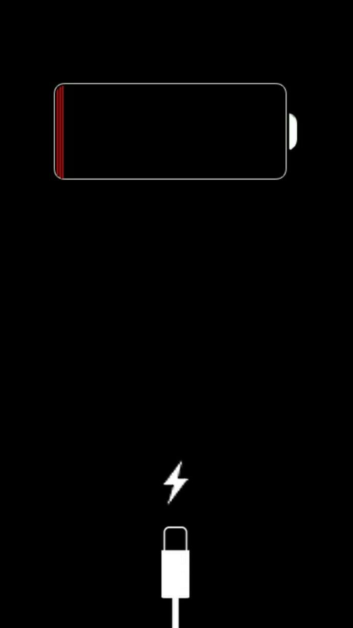 Low Battery. iPhone wallpaper modern
