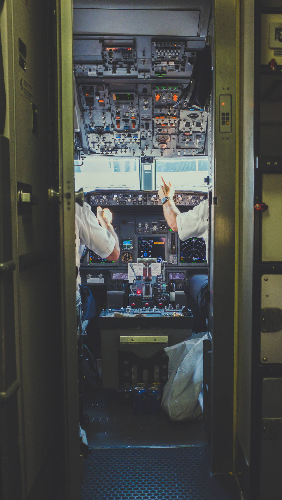 Download Aviation Cockpit View Wallpaper