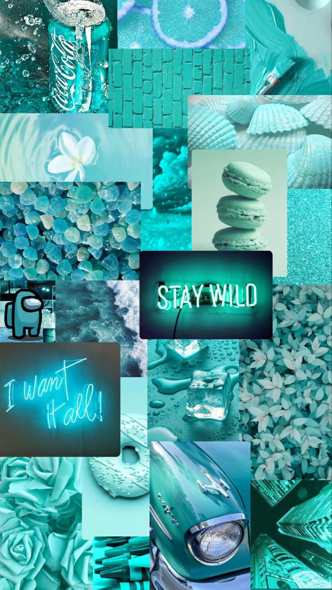 Cyan blue aesthetic. Pretty wallpaper iphone, Cute blue wallpaper, Teal wallpaper iphone