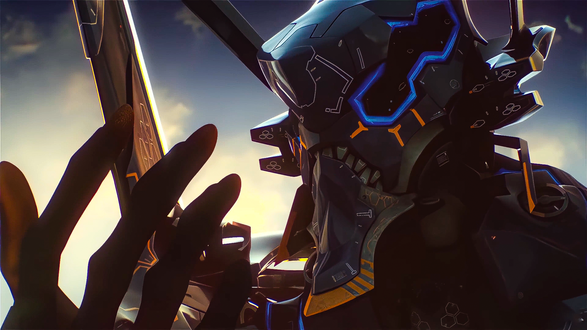 Vladimir Manyukhin, mechs, mecha fight, Neon Genesis Evangelion, robot, EVA Unit 03, anime, fan artx1080 Wallpaper