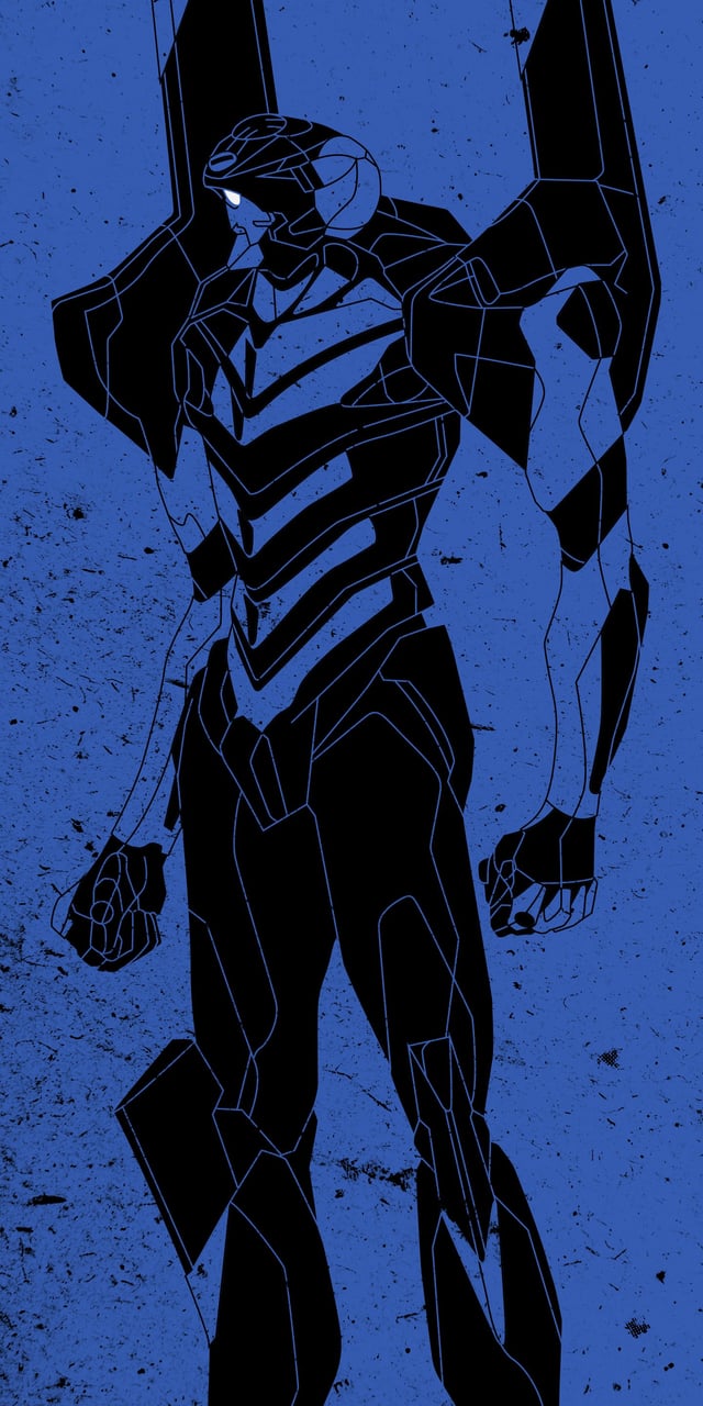Made some mobile wallpaper of Eva Unit 00, 01 and 02