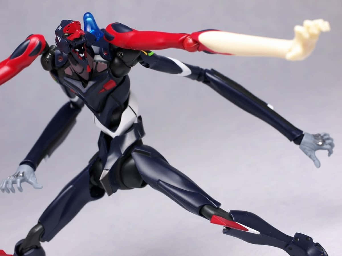 Download Intense Battle Scene Featuring Eva 03 In Action Wallpaper