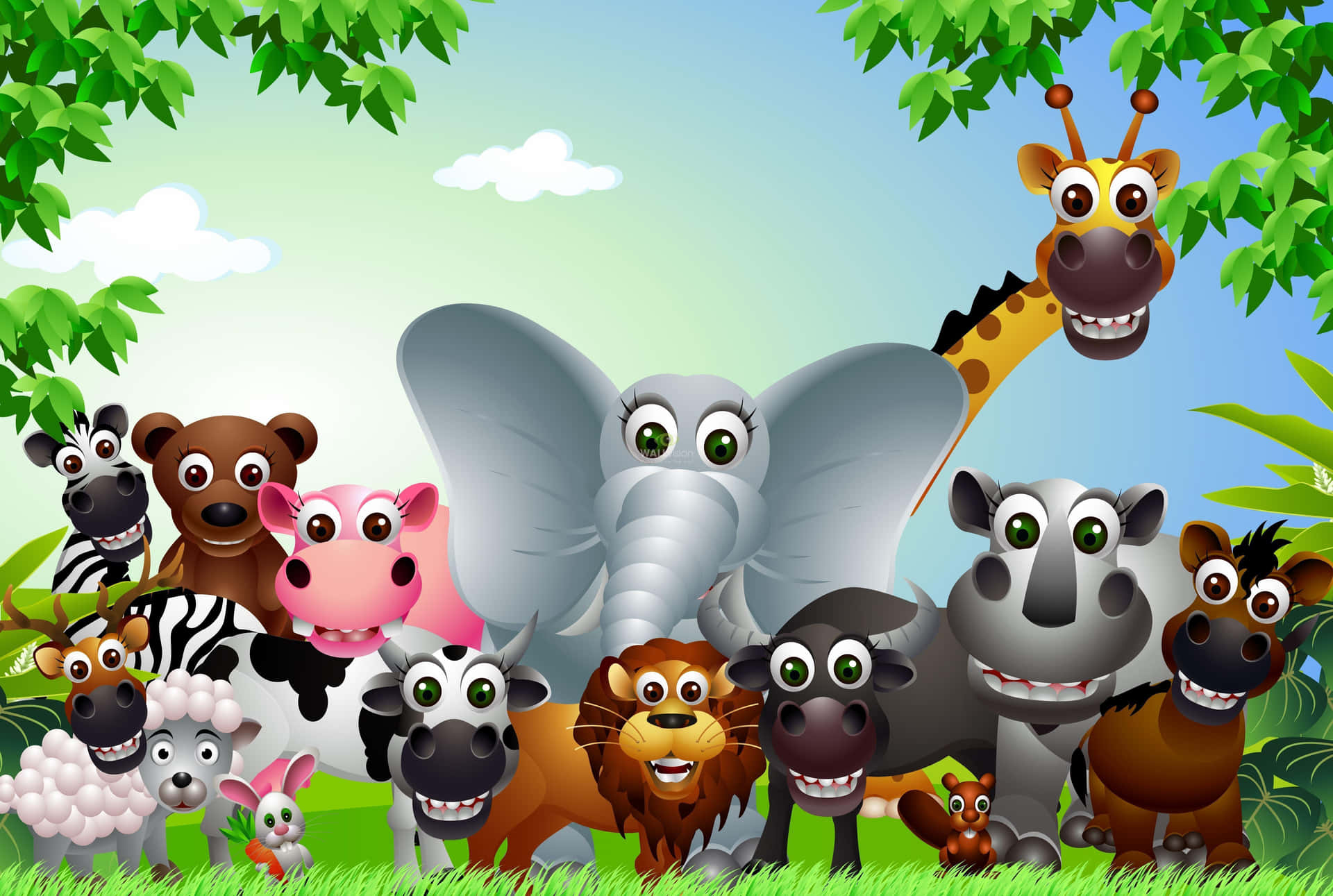 Cartoon 2024 animals wallpaper