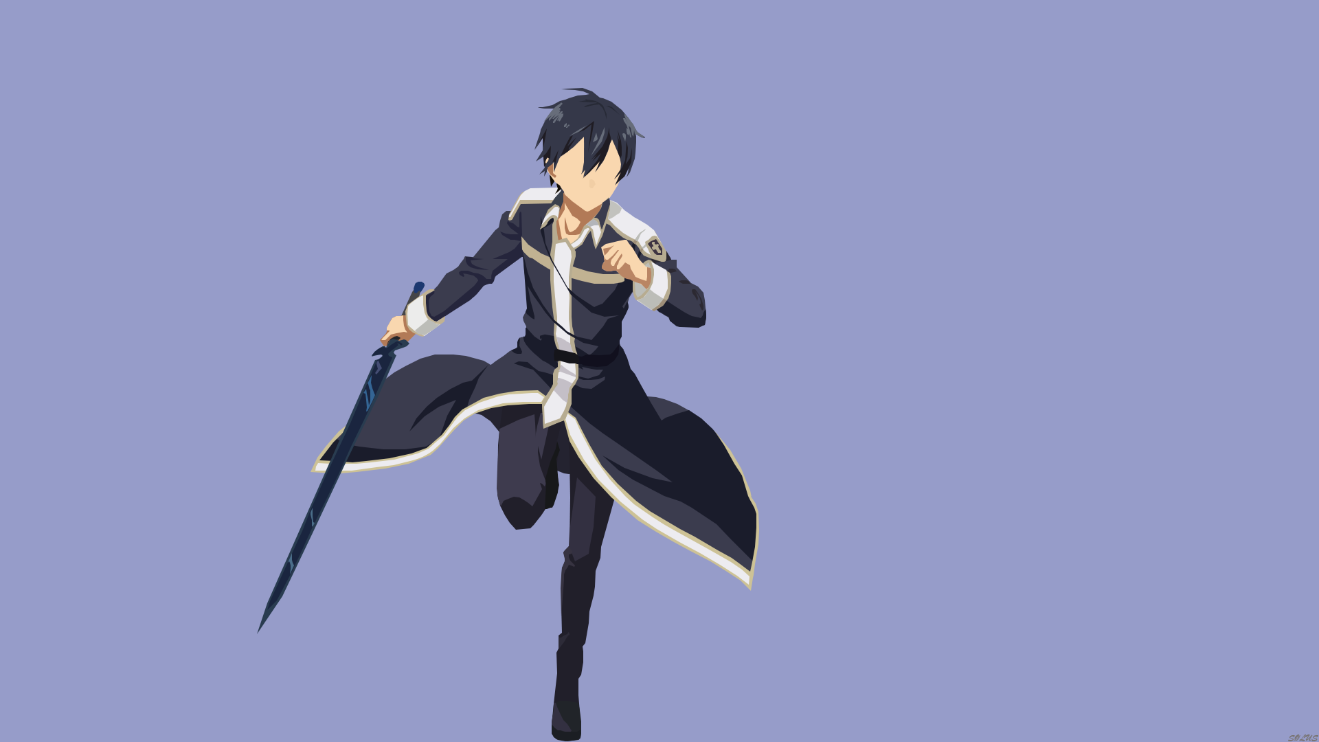 Kirito Minimalist Wallpaper