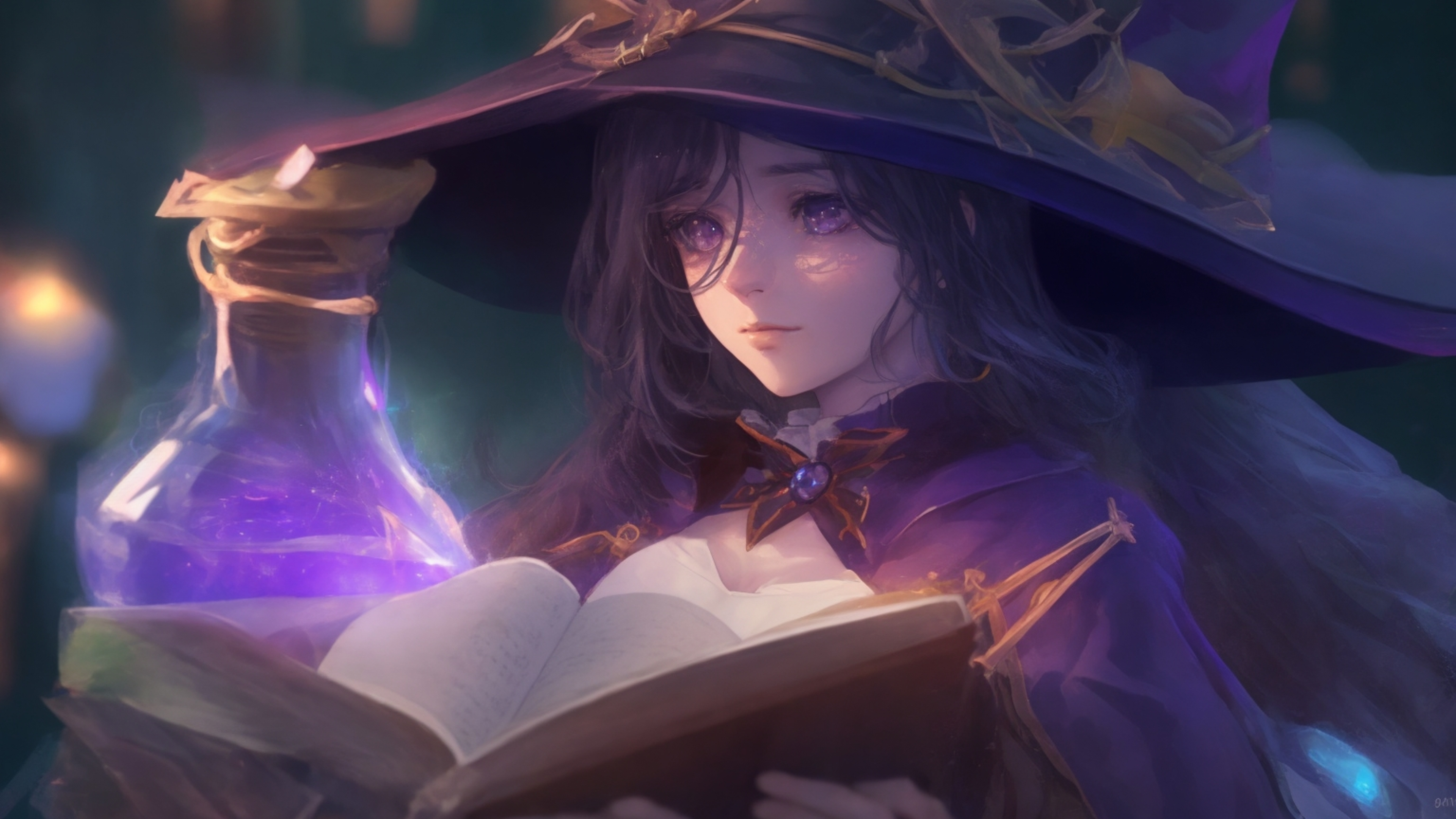 Anime Witch HD Wallpaper and Background