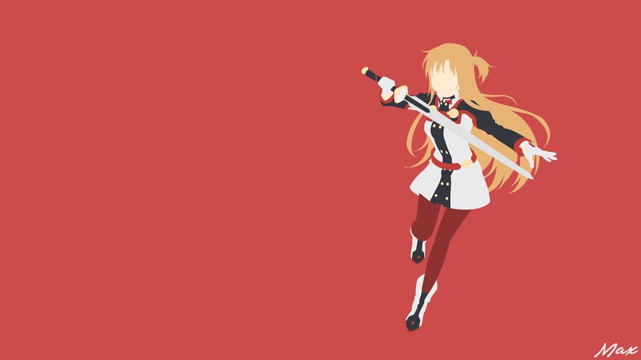 Asuna (Sword Art Online Ordinal Scale) Minimalist Wallpaper
