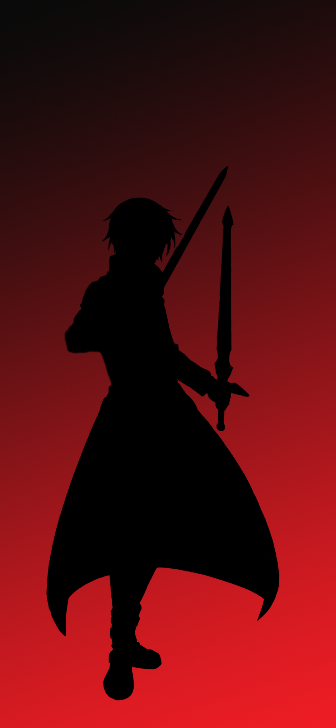 Minimalist Kirito phone wallpaper that I made. I'm quite an amateur when it comes to Photohop. Hope you like it!