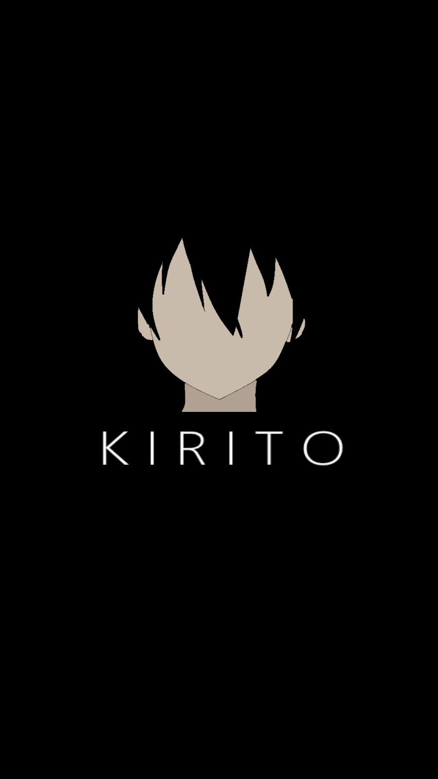 K I R I T O MINIMALIST WALLPAPER (900 X 1600) [ Sword Art Online] Self Made!