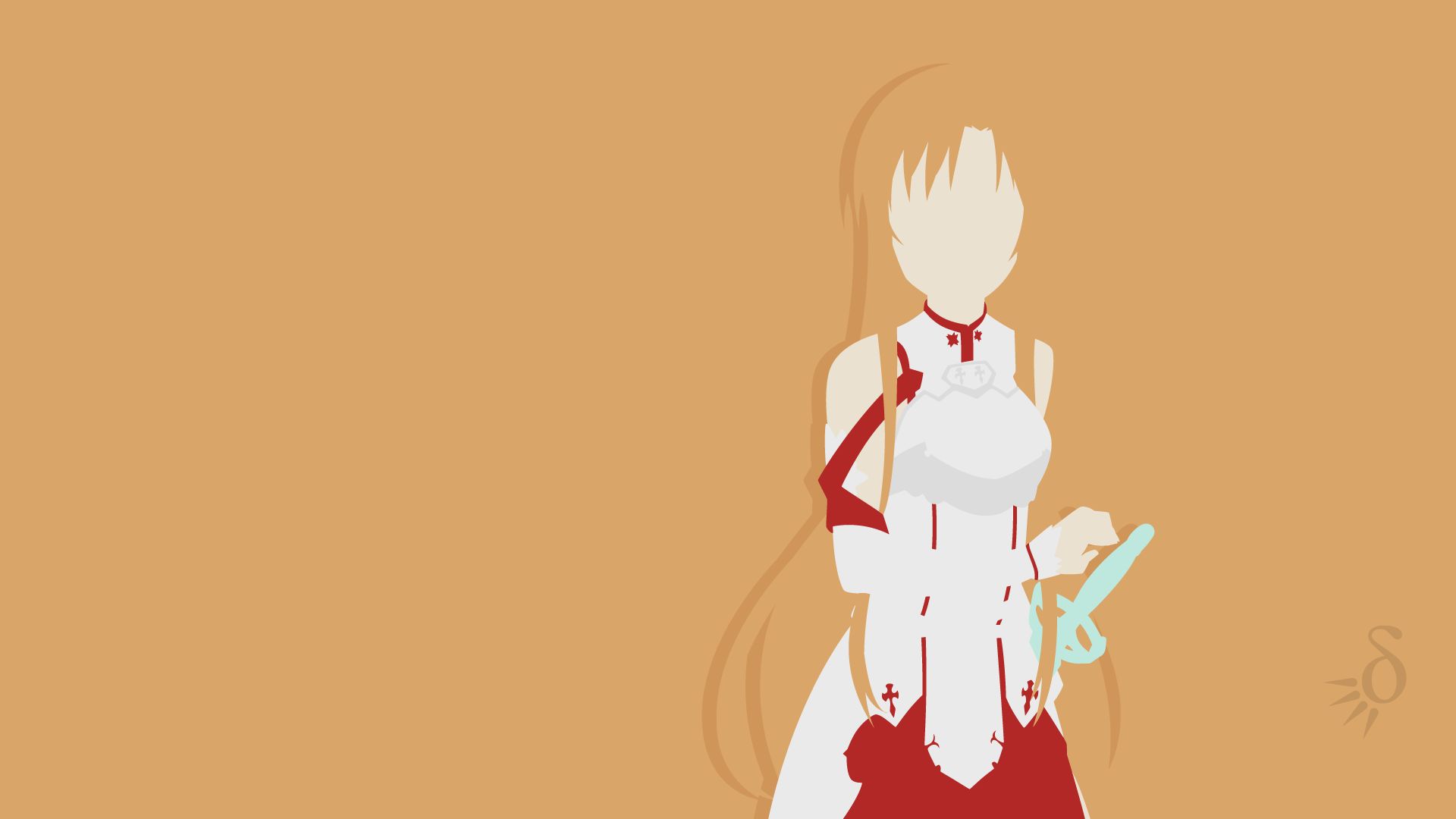 Mobile wallpaper: Anime, Sword Art Online, Minimalist, Asuna Yuuki, 402866 download the picture for free