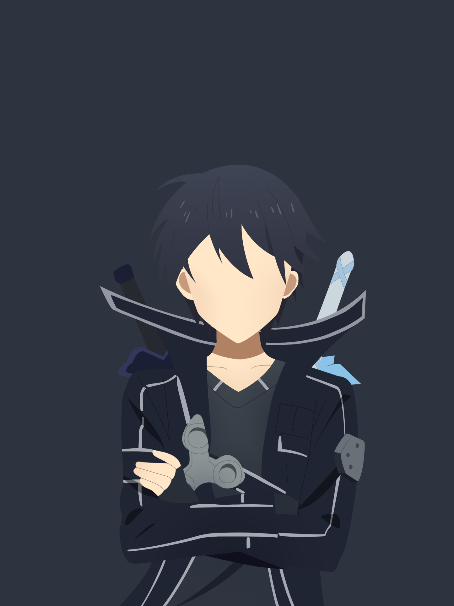 Kirito (Kirigaya Kazuto) Wallpaper 4K, Minimalist