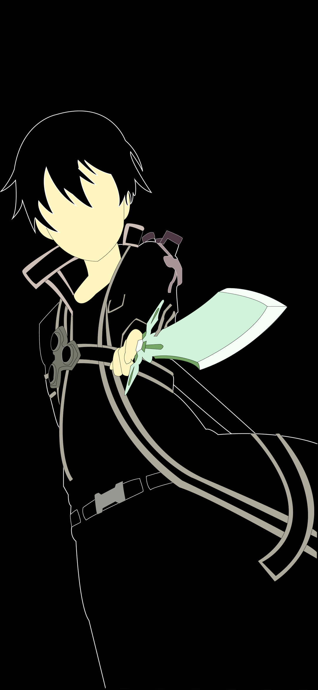Kirito Phone Wallpaper I made myself