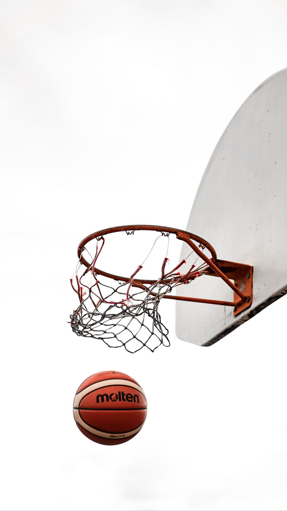 Download Wallpaper 938x1668 Basketball, Ball, Basketball Net, Basketball Hoop, Basketball Backboard Iphone 8 7 6s 6 For Parallax HD Background