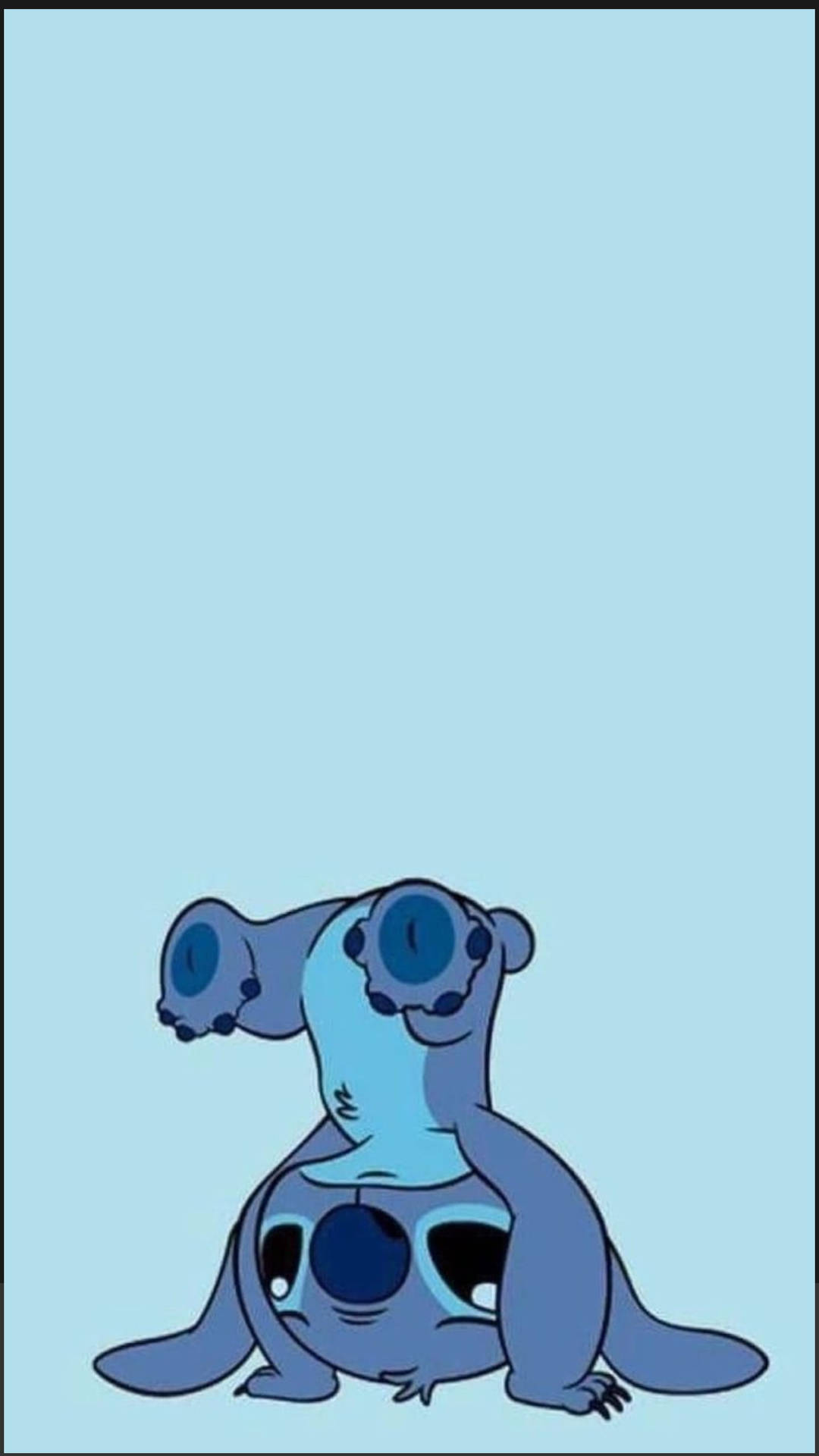 Download Stitch From Disney In Pastel Blue Wallpaper
