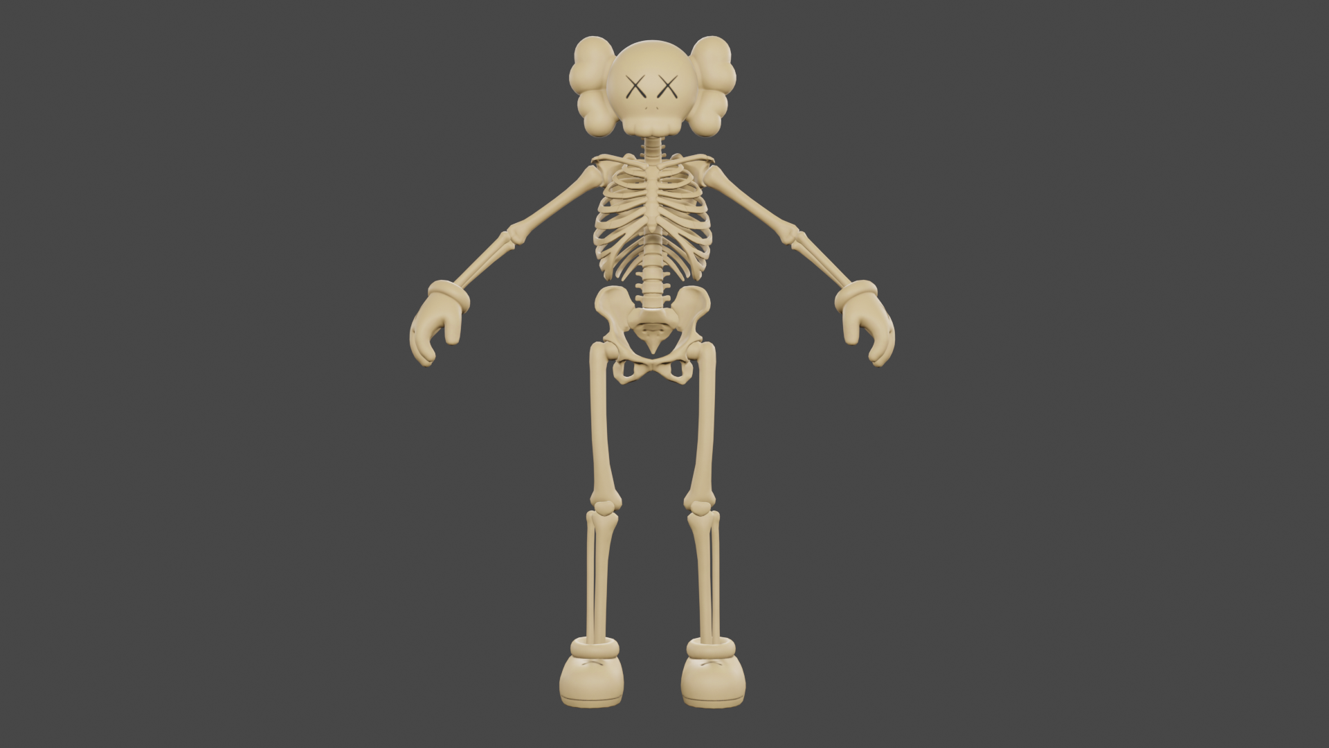 STL file KAWS SKELETON FORTNITE 2021・Model to download and 3D print・Cults