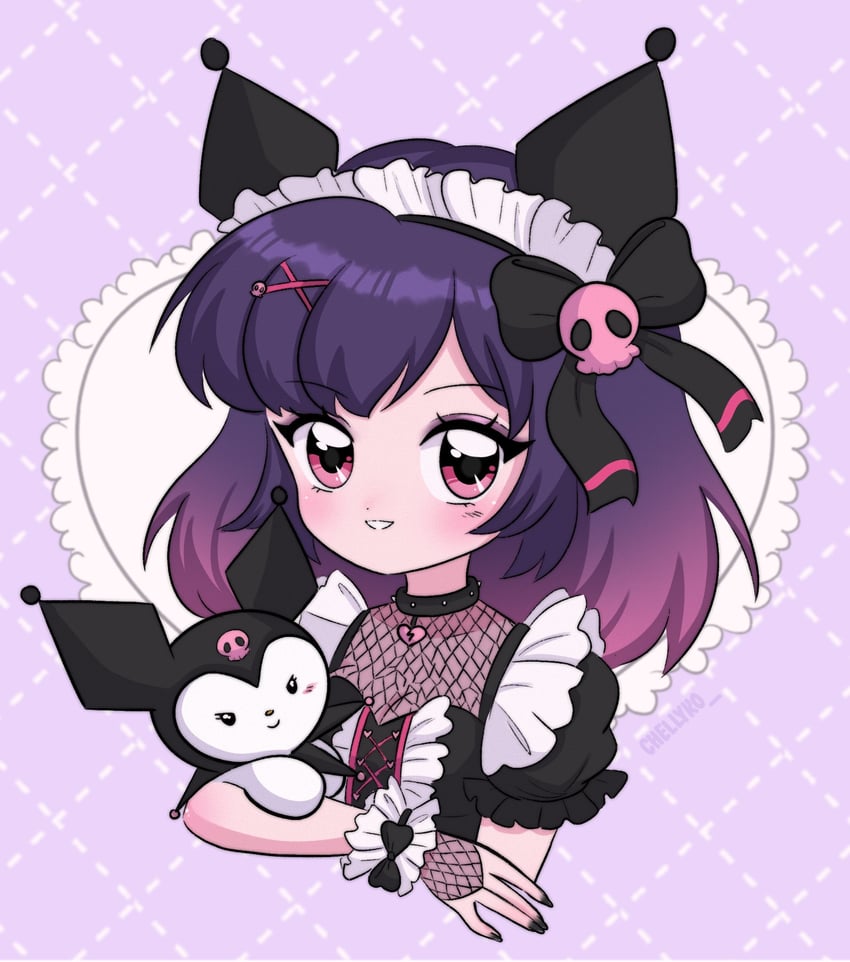 kuromi (sanrio and 1 more) drawn