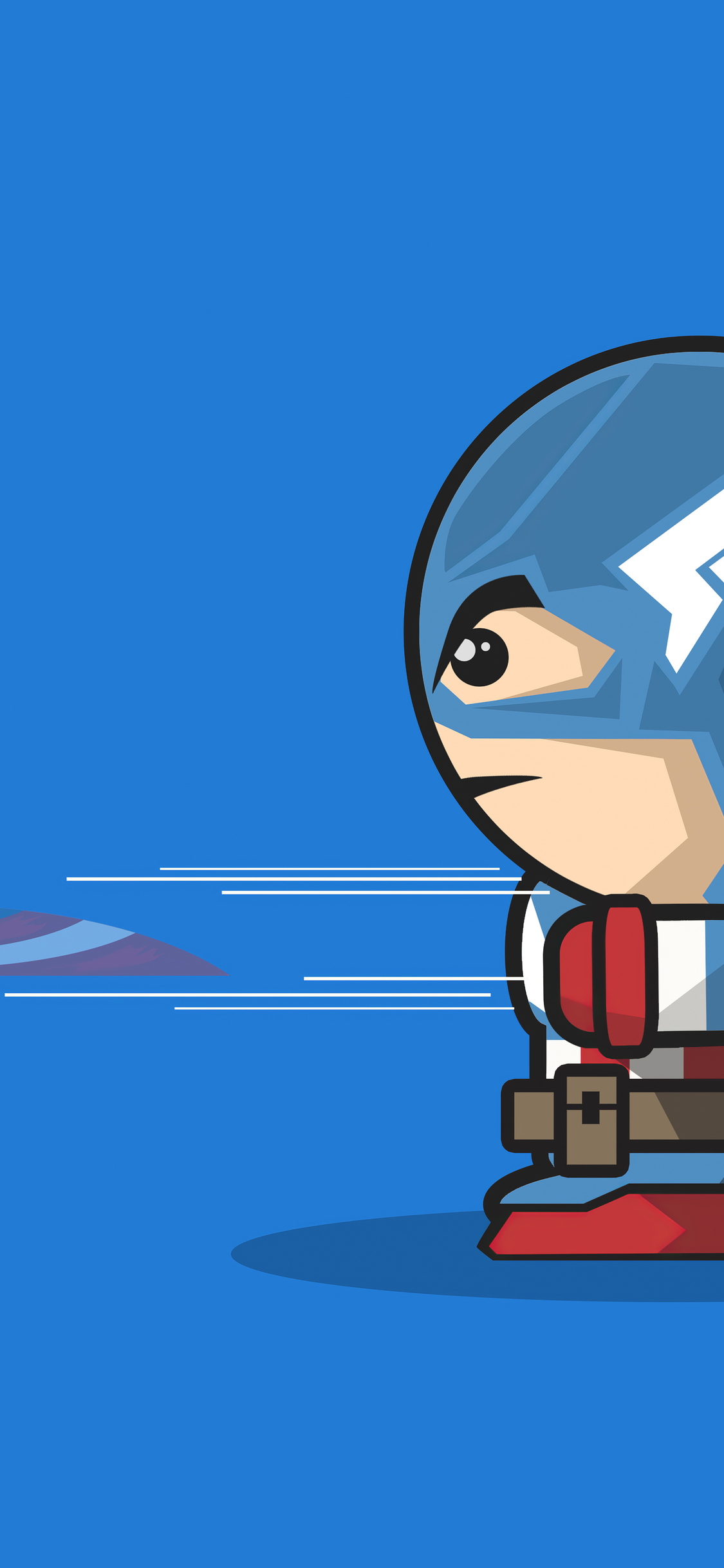 Captain America Cartoon Minimal Art 4k iPhone XS, iPhone 10, iPhone X HD 4k Wallpaper, Image, Background, Photo and Picture