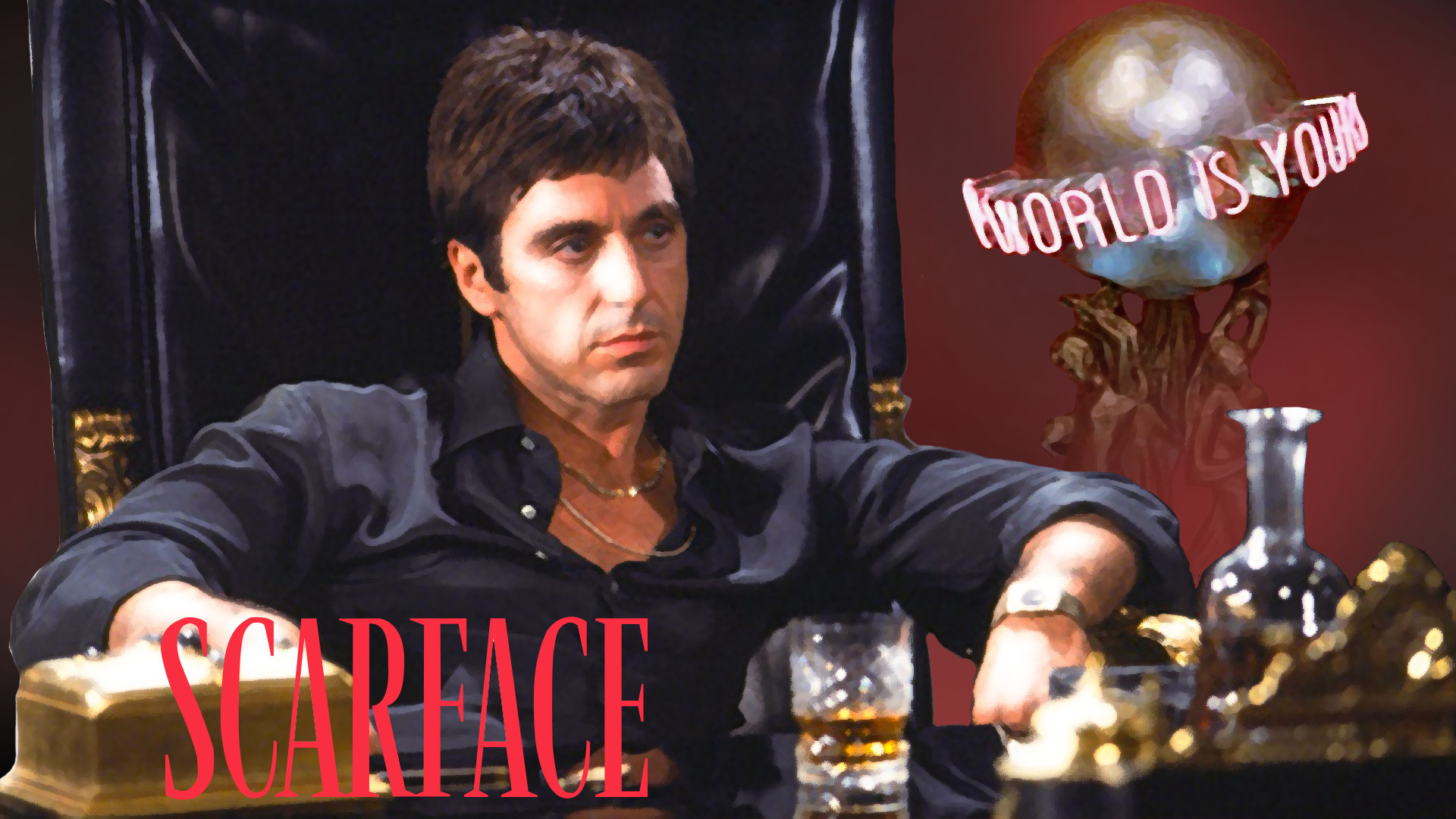 Scarface Wallpaper the World is Yours