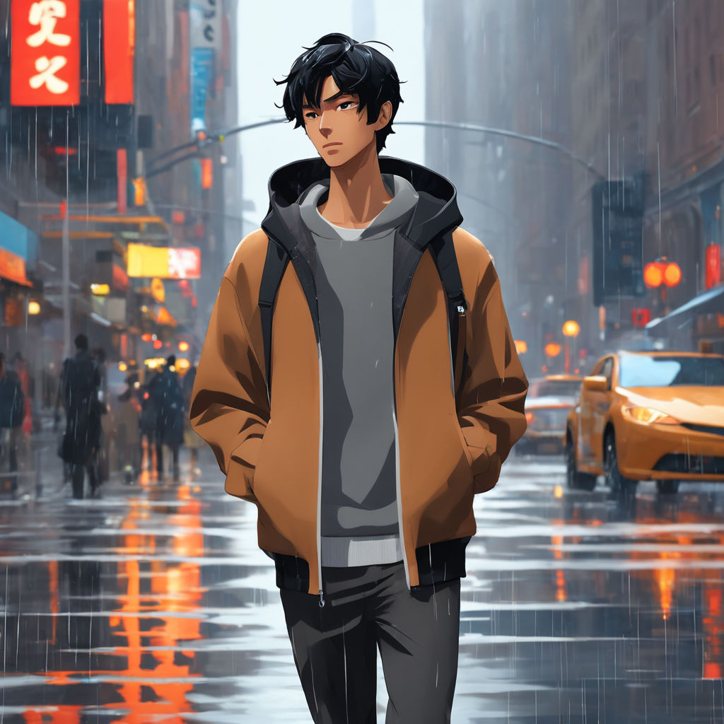 full body anime illustration