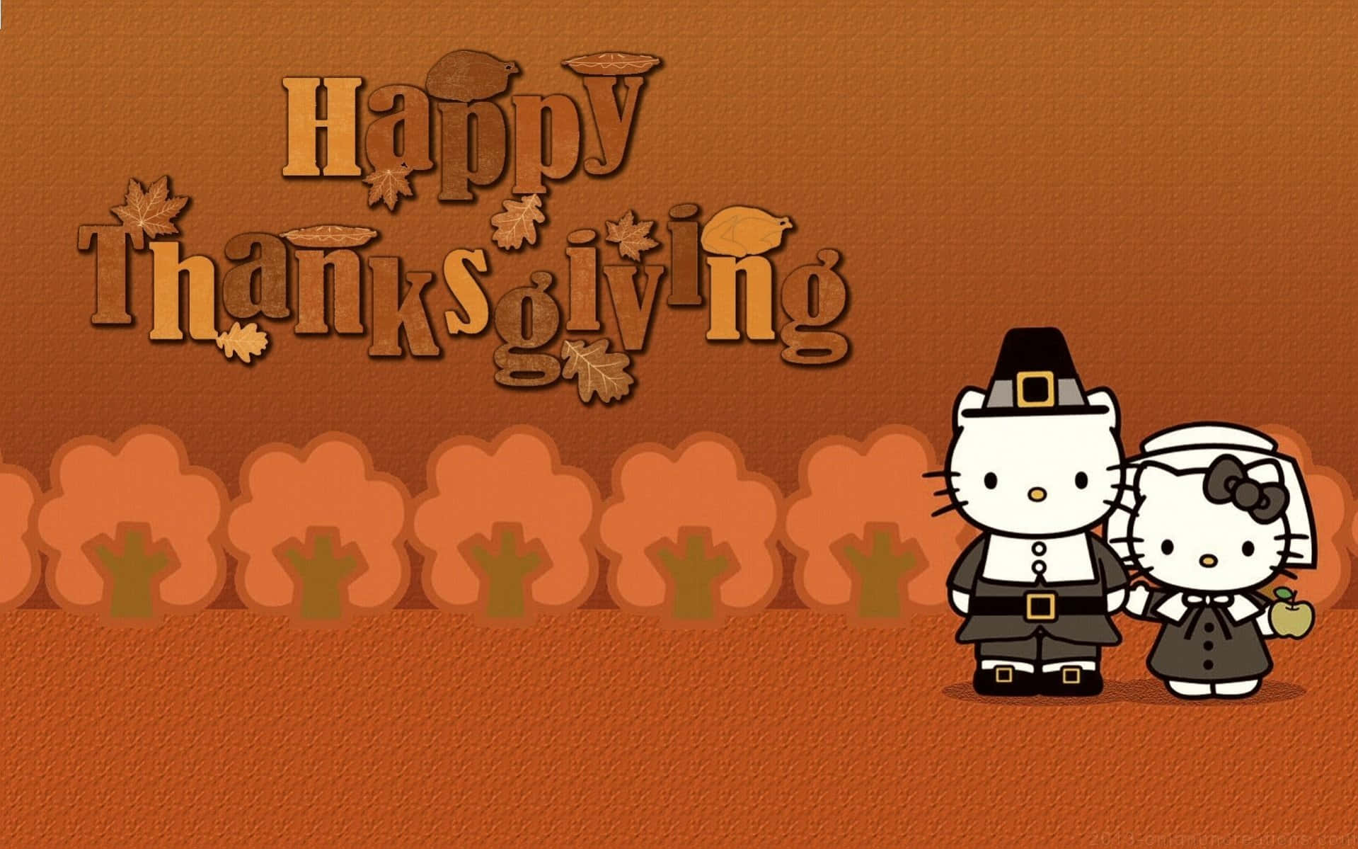 Download Hello Kitty Anime Thanksgiving Wallpaper