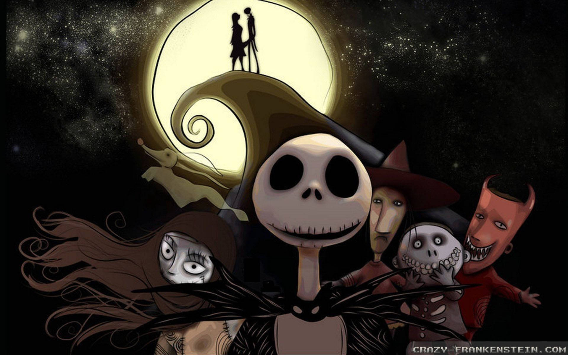 Download Jack Skellington and Sally look off into the Distance Wallpaper