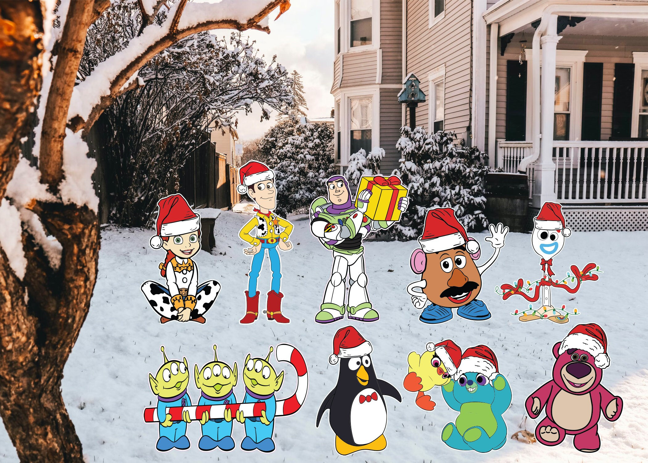 Toy Story Christmas Buzz Lightyear Woody Jessie Mr. Potato