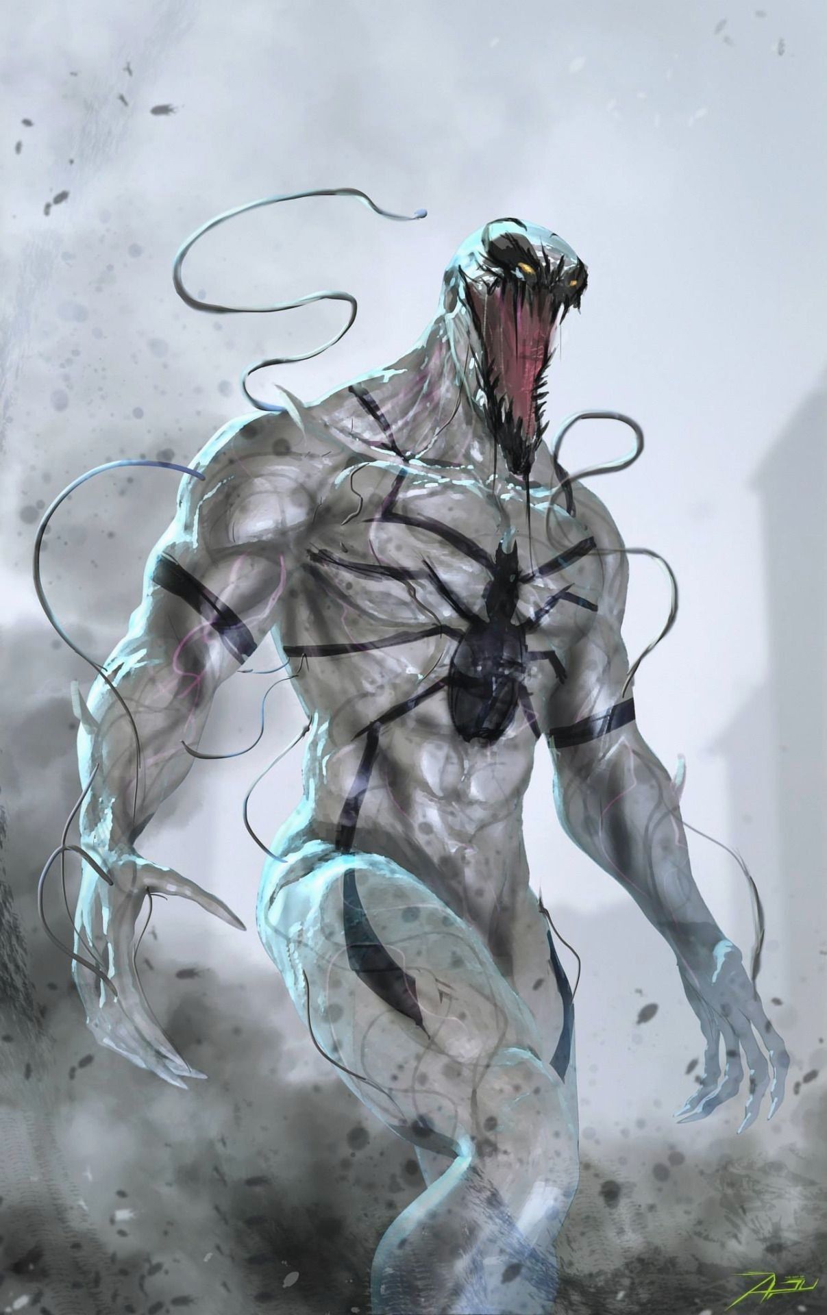 Anti Venom Wallpaper - Anti venom marvel, Venom comics, Marvel art