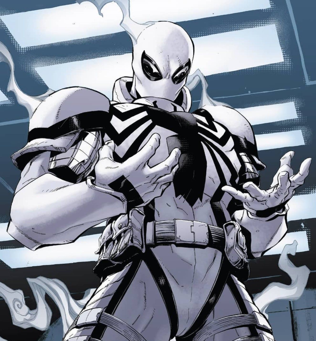 Anti Venom(White Suit). Anti Venom Marvel, Venom Comics, Spiderman Artwork
