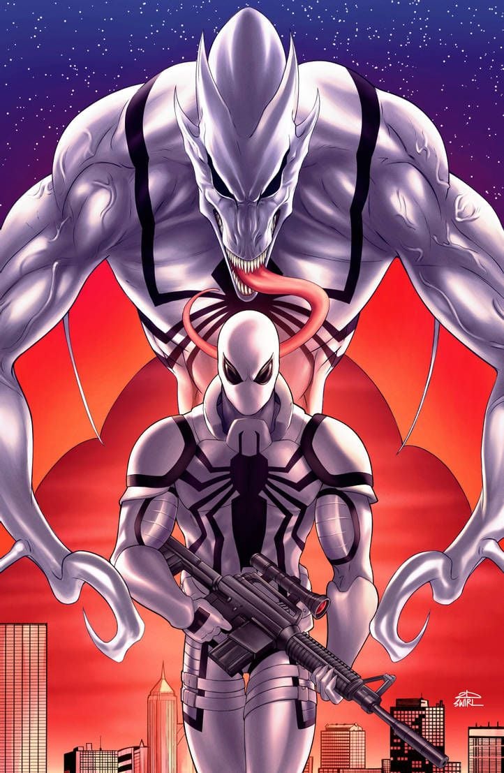 Agent Anti Venom [Commission]. Anti Venom Marvel, Marvel Spiderman Art, Symbiotes Marvel