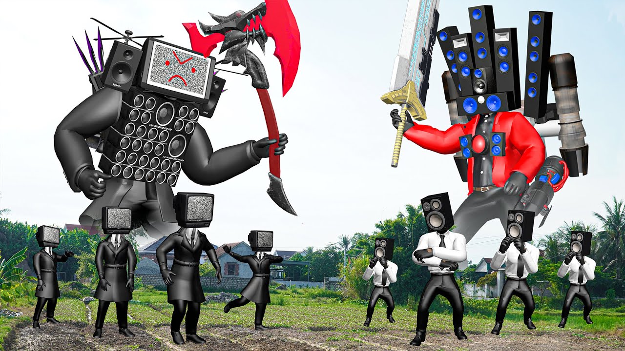 UPGRADED TITAN TV MAN VS UPGRADED SPEAKER MAN real life