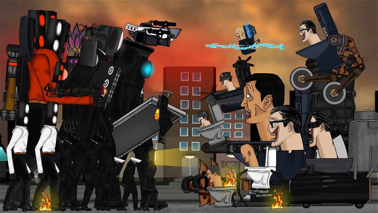 UPGRADE Skibidi Toilets VS UPGRADE TITAN SPEAKERMAN, TITAN CAMERAMAN, TITAN TV MAN, TV WOMAN