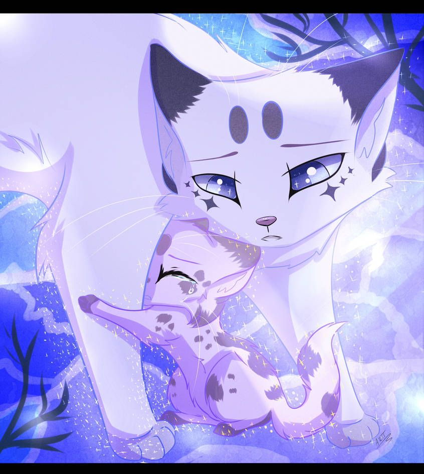 Mosskit And Snowfur By Jesten Koller. Warrior Cats Books, Warrior Cats Fan Art, Warrior Cat Memes
