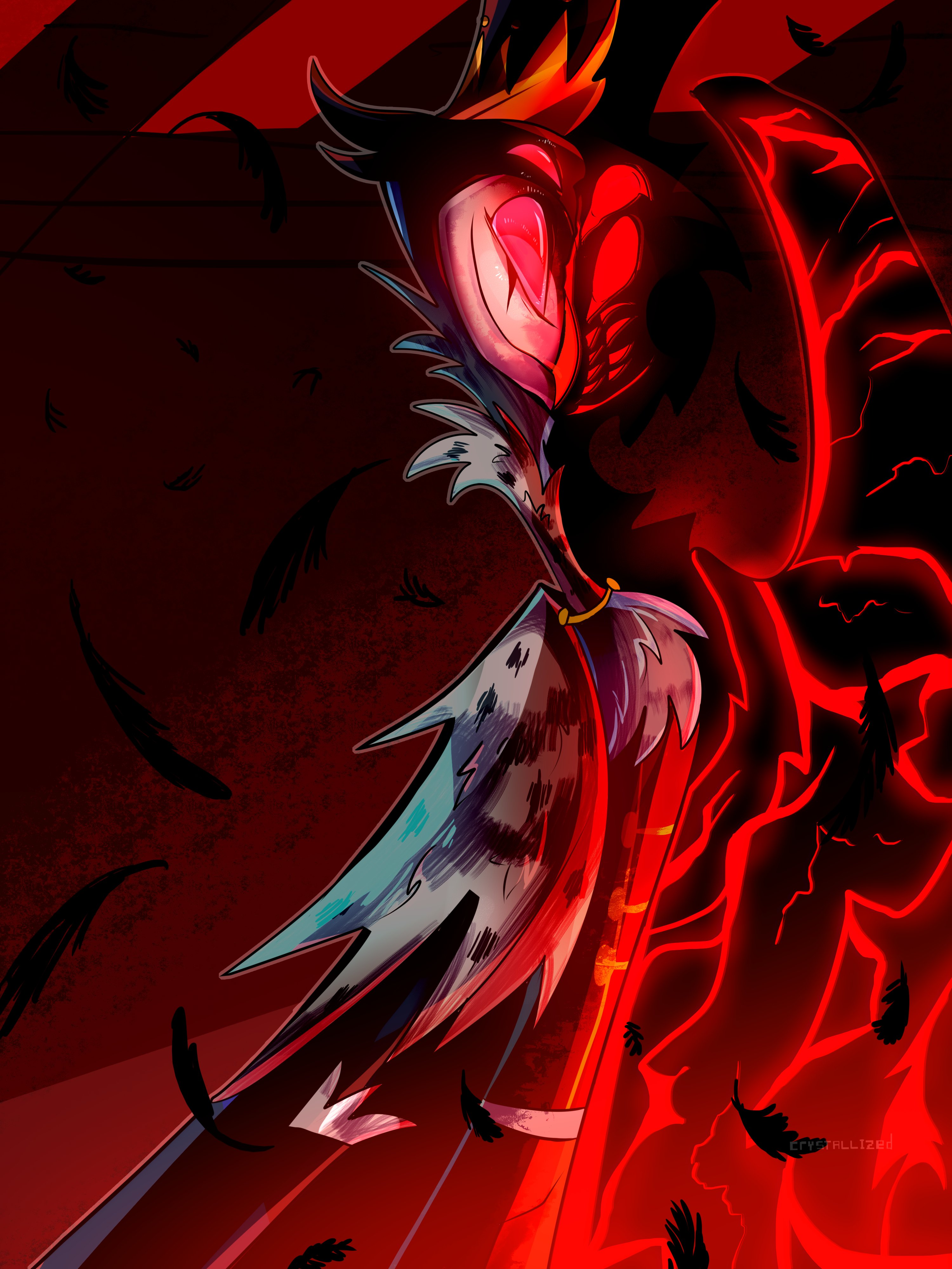 Stolas (Helluva Boss) Mobile Wallpaper by Crystallized Anime Image Board