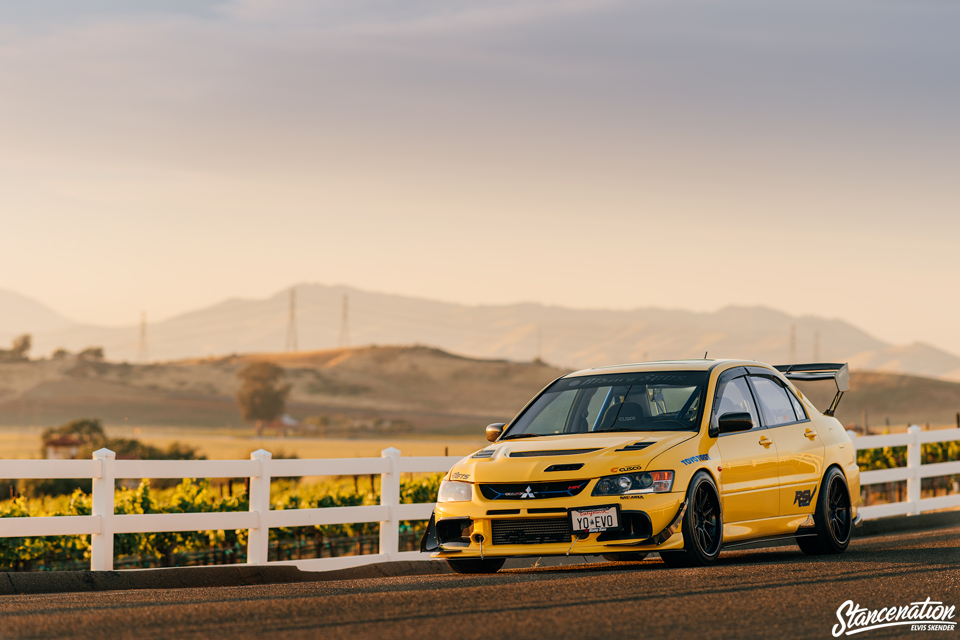 Wallpaper, car, vehicle, StanceNation, Mitsubishi Lancer Evolution VIII, Mitsubishi Lancer Evolution MR 1920x1280
