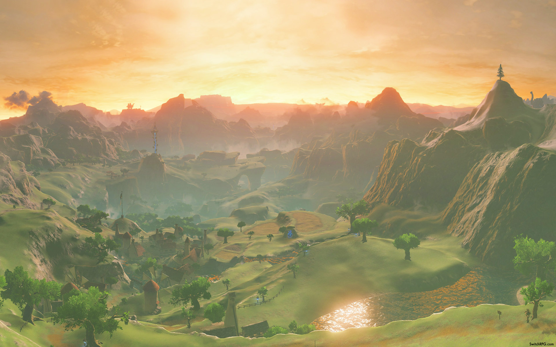 Zelda: Breath of the Wild Scenic Desktop Wallpaper Collection