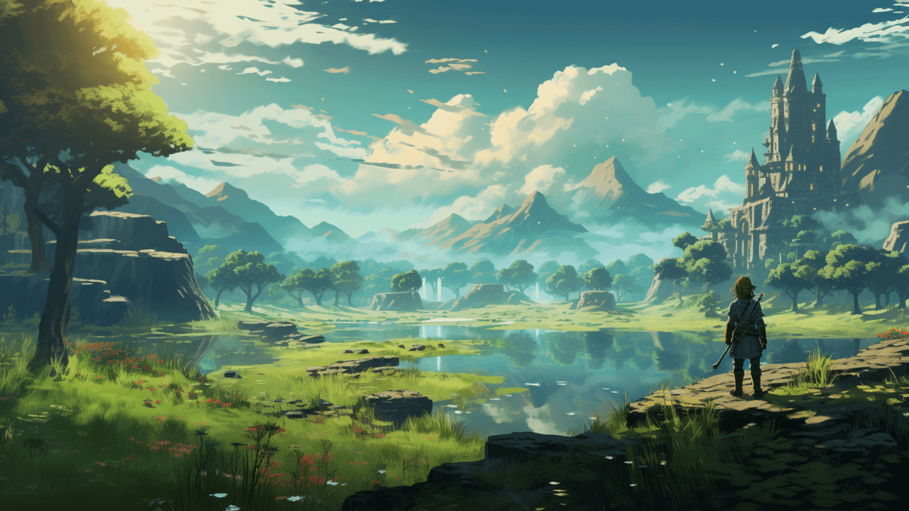 Zelda BOTW in Studio Ghibli style [1280x 720]