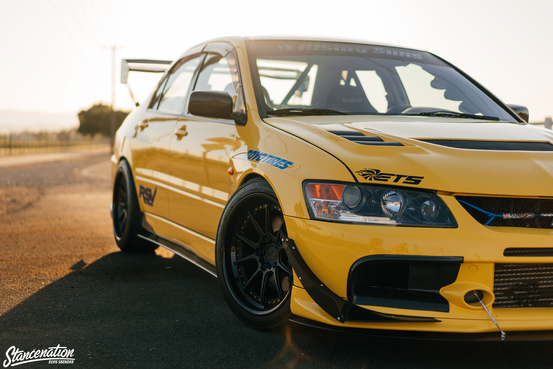 Wallpaper, car, vehicle, StanceNation, Mitsubishi Lancer Evolution VIII, Mitsubishi Lancer Evolution MR 1920x1280