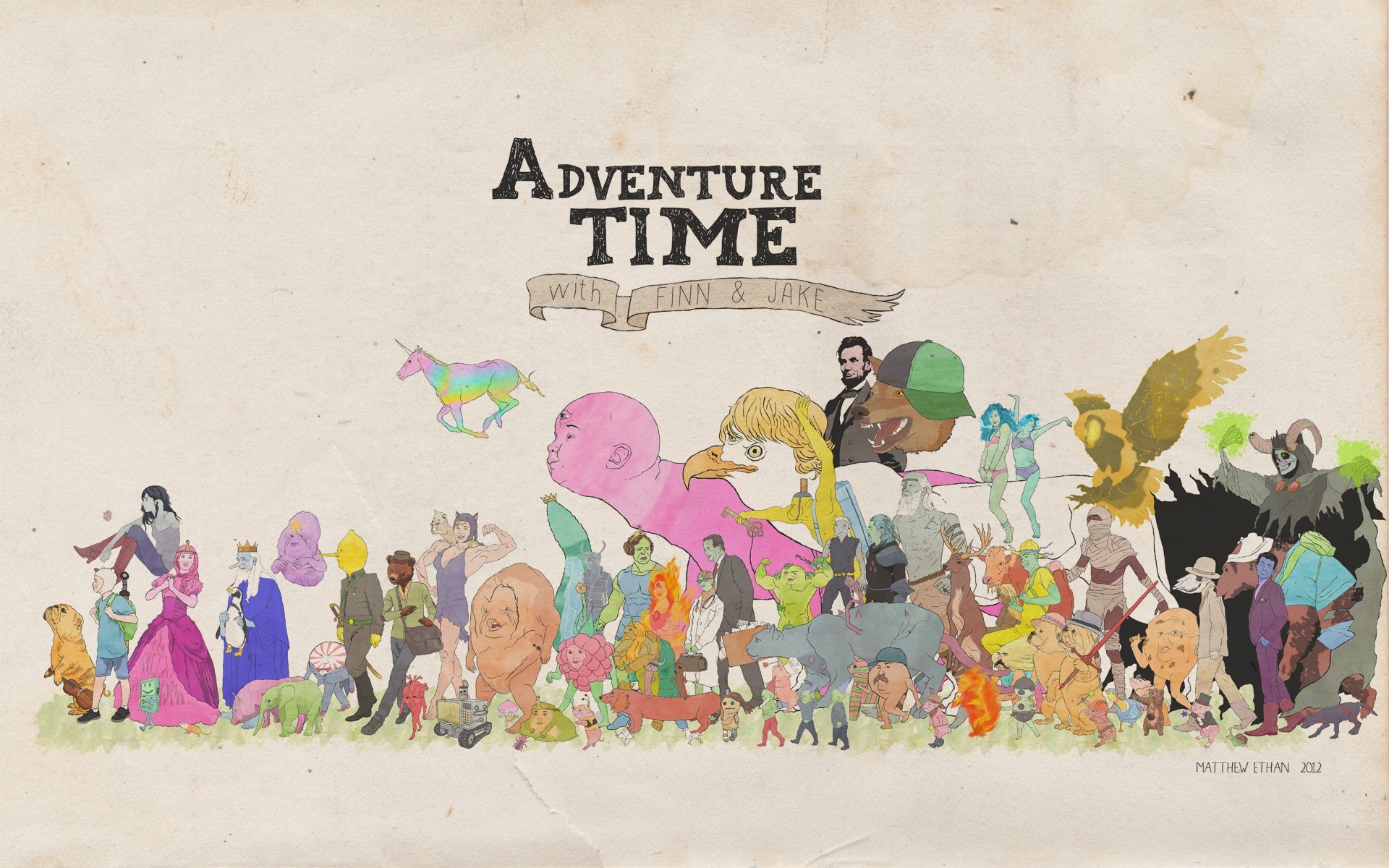 Adventure Time, Finn the Human, cartoon, Jake the Dog (1920x1200px) on Wallls.com