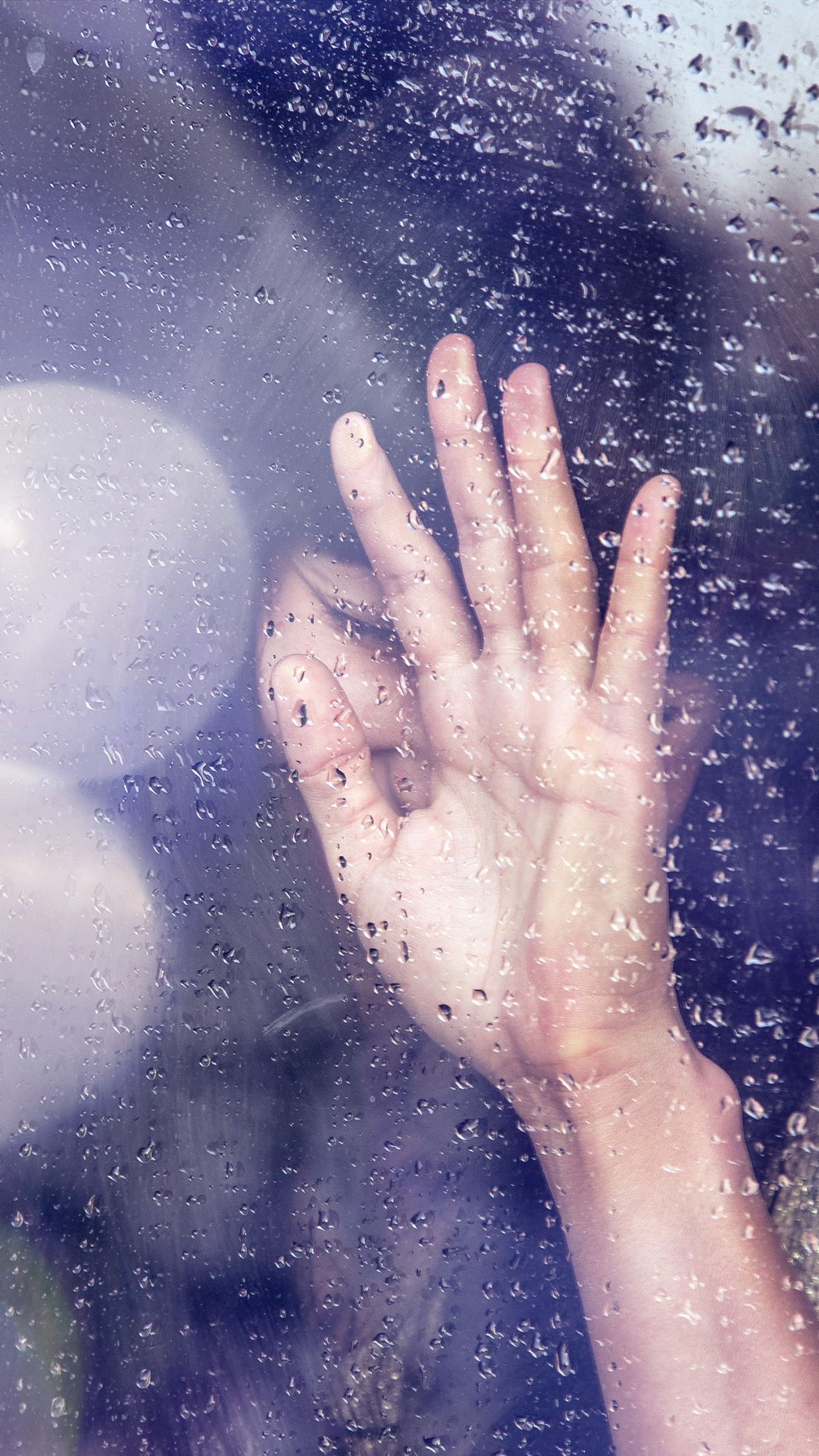 Rain Girl Shy Asian Nature Hand Flare