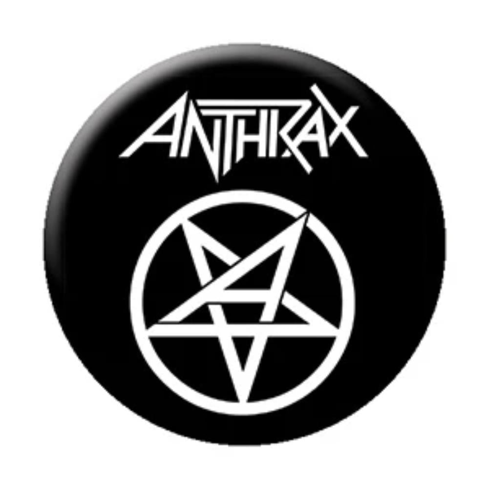 Anthrax Logo B W 1.25 Inch Button