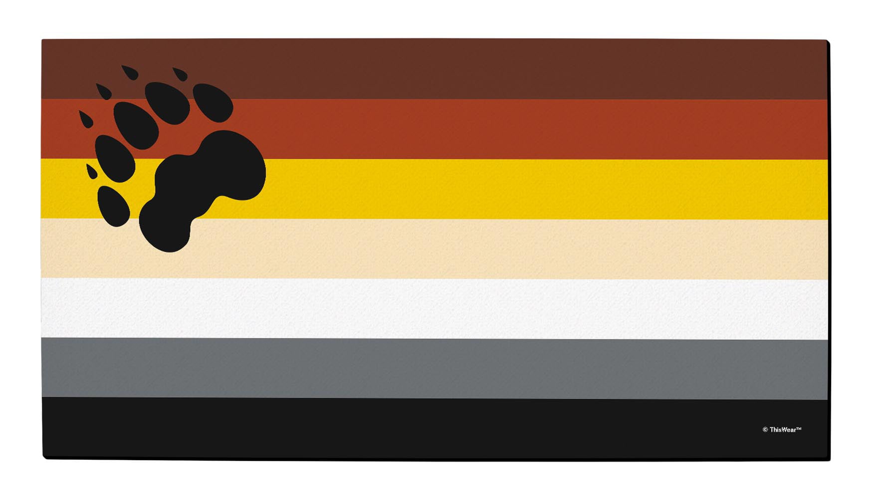 ThisWear Gay Bear Pride Gay Bear Flag Gay Bear Gifts Doormat Bear