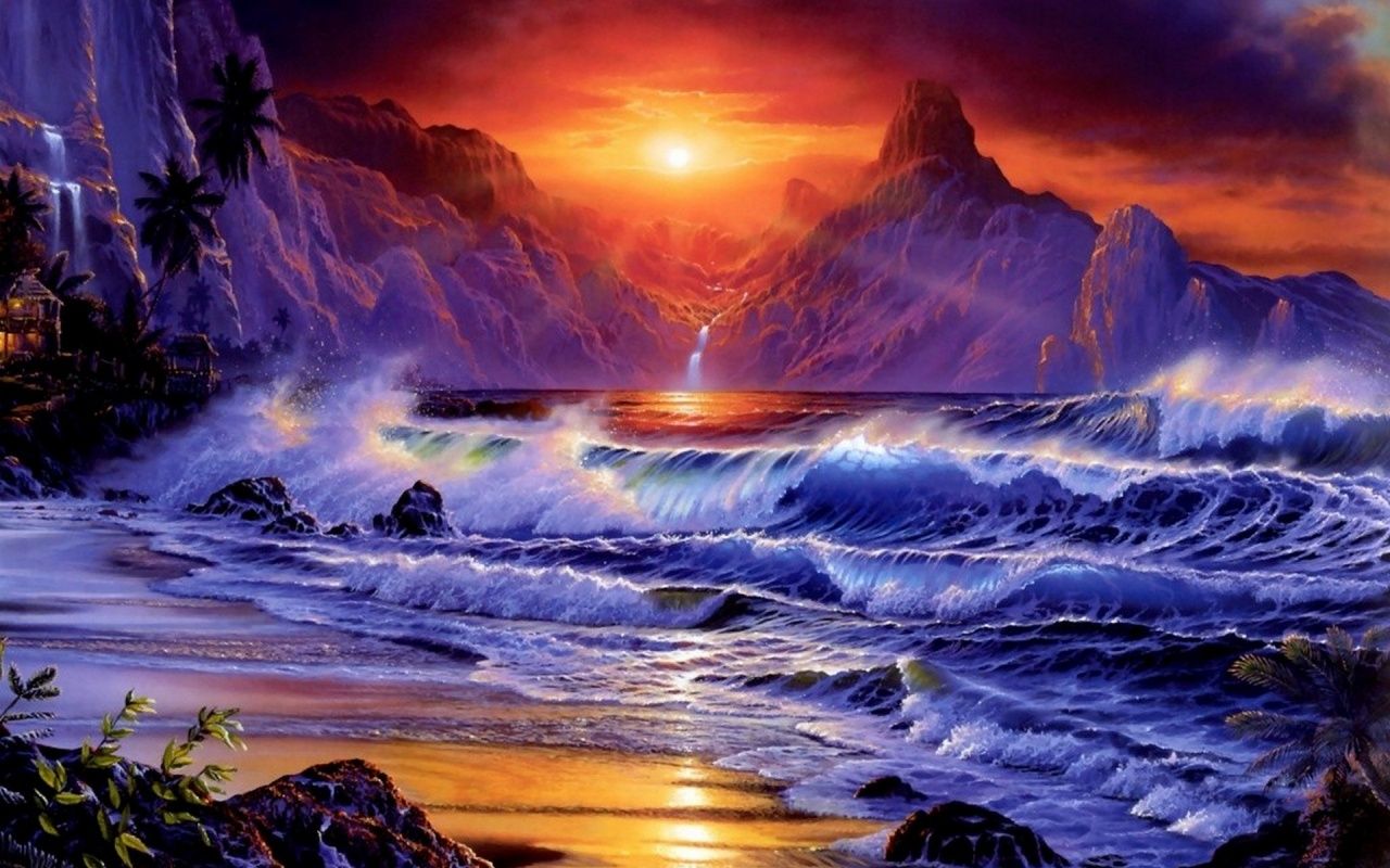 3D Moving Animated Wallpaperd moving wallpaper 3D animated wallpaper love wallpaper 3D animated. Sunset wallpaper, Waves wallpaper, Beach wallpaper