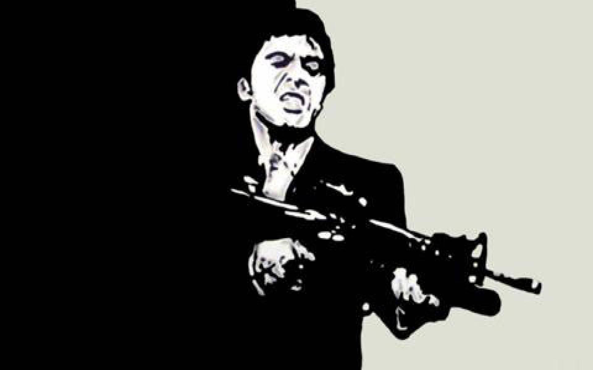 Download Scarface Digitized Art Wallpaper