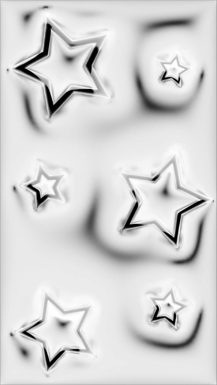 White 3D Star Wallpaper for Phone