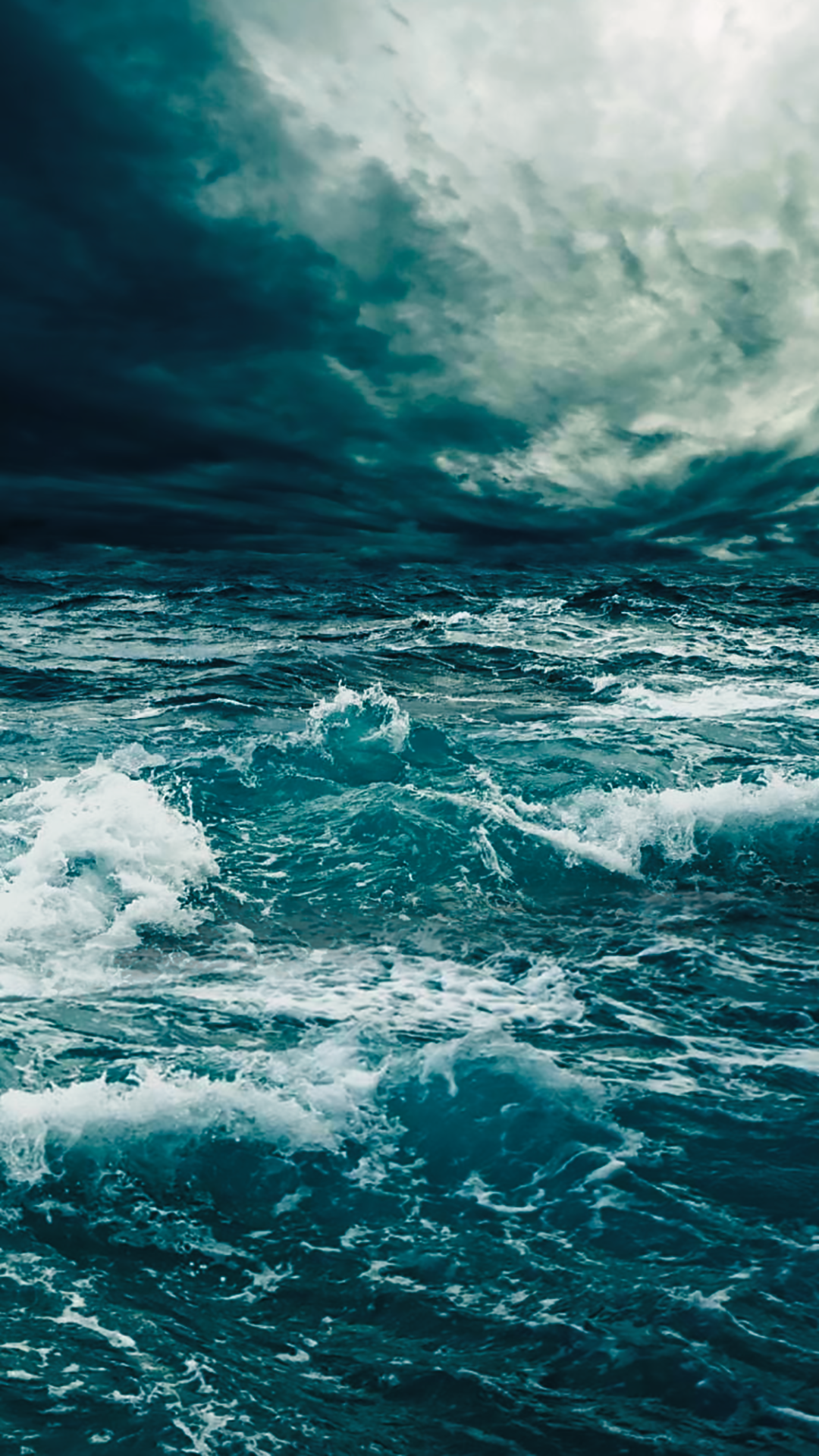 ↑↑TAP AND GET THE FREE APP! Art Creative Sea Water Storm Blue White Sky Clouds HD iPhone 6 Plus Wallpaper. Storm wallpaper, Ocean wallpaper, Sea storm