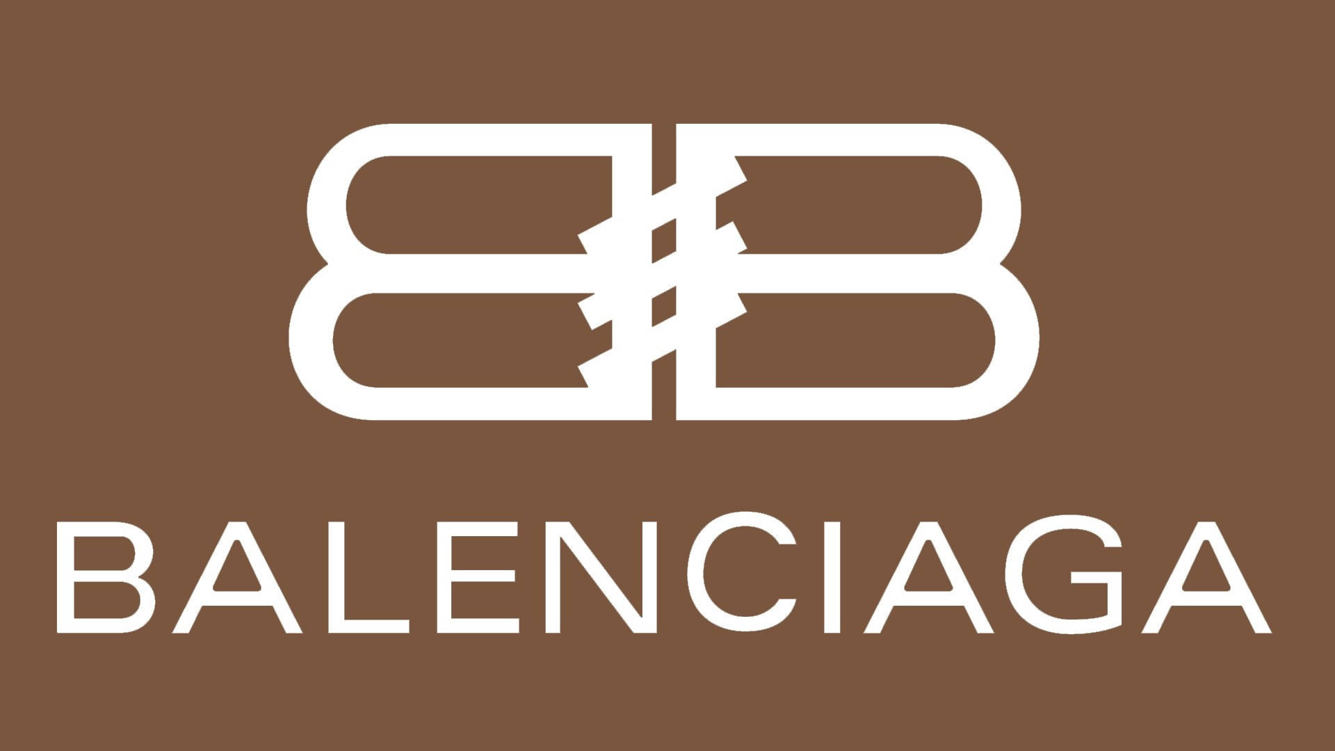 Download Balenciaga Beige Logo Wallpaper