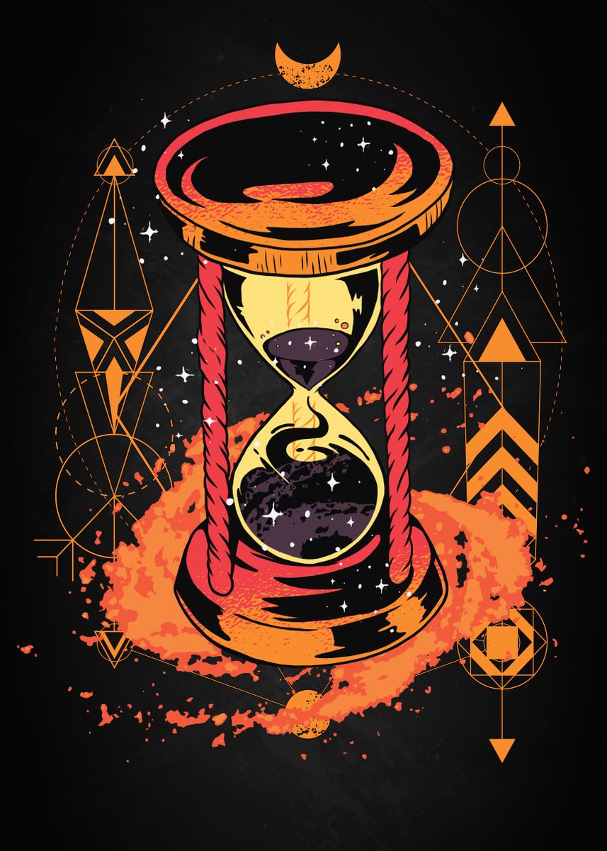 Geometric Hourglass Space' Poster